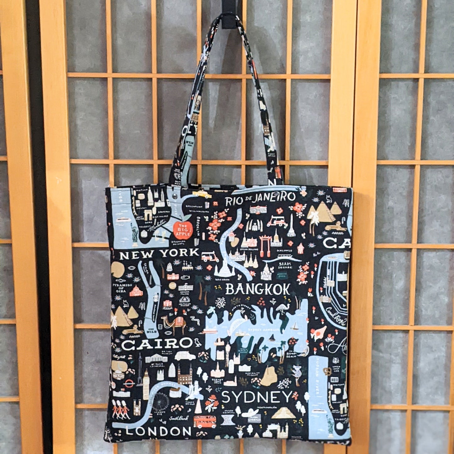 Library Tote: Around the World