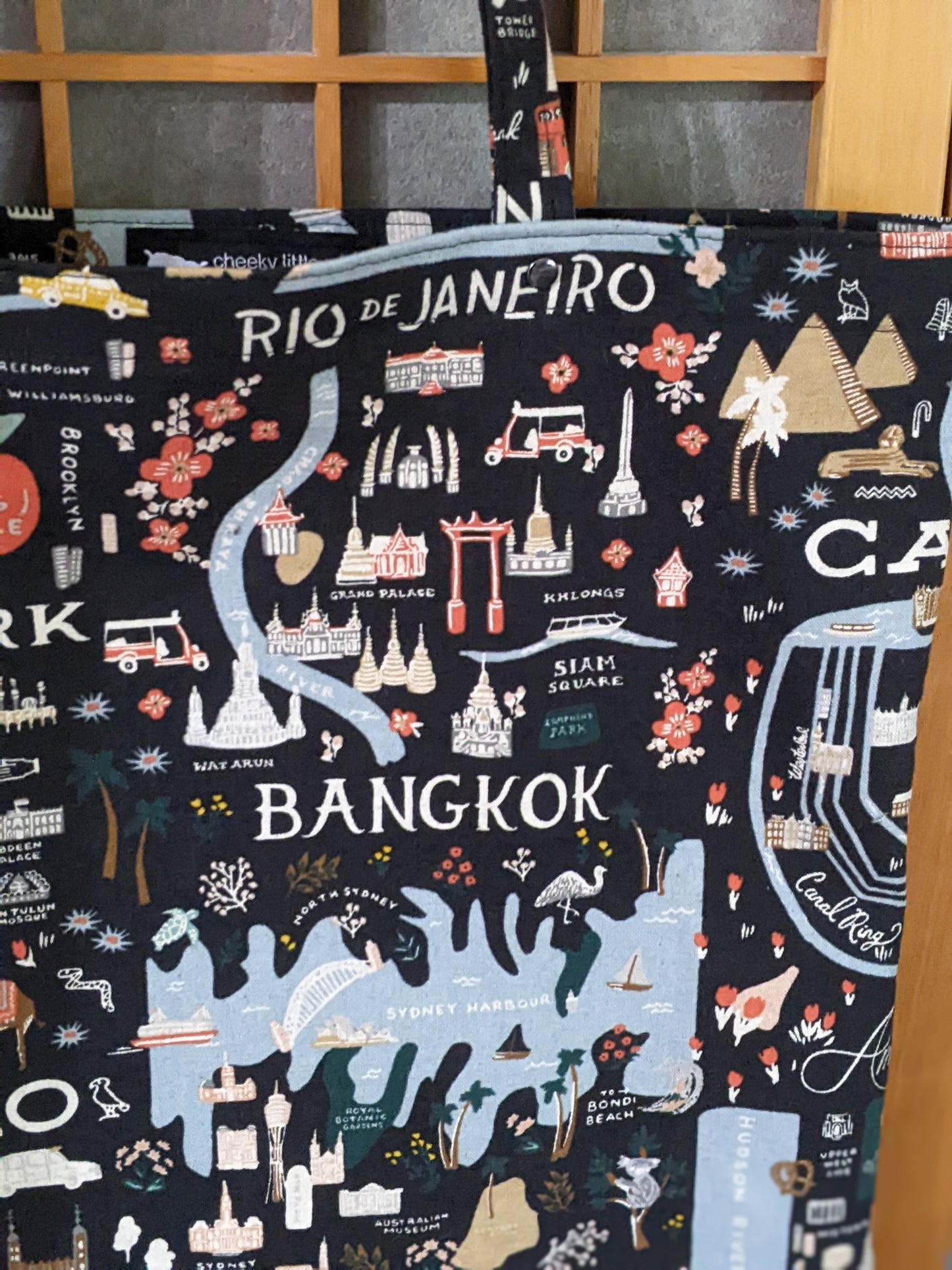 Library Tote: Around the World
