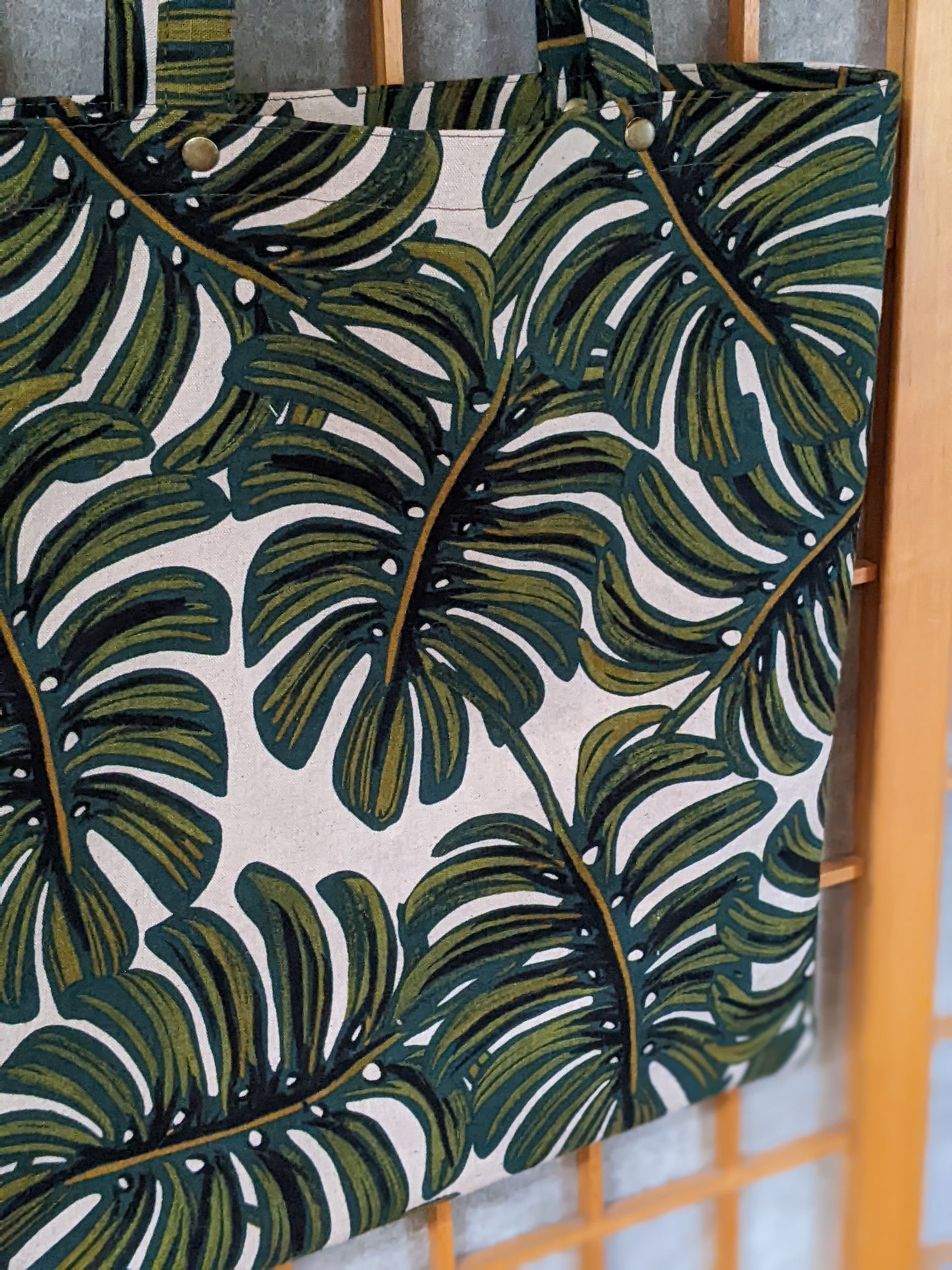 Library Tote: Monstera