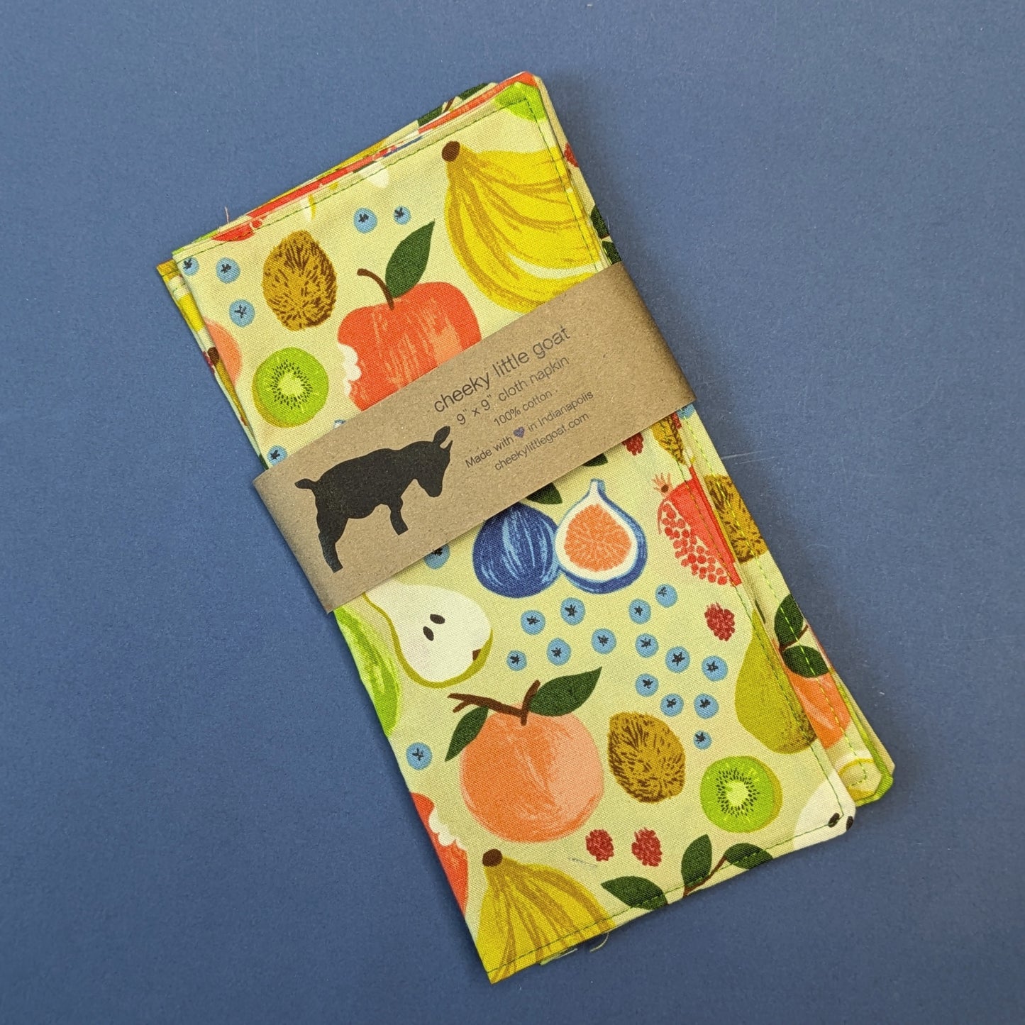Cloth napkins: fruit basket