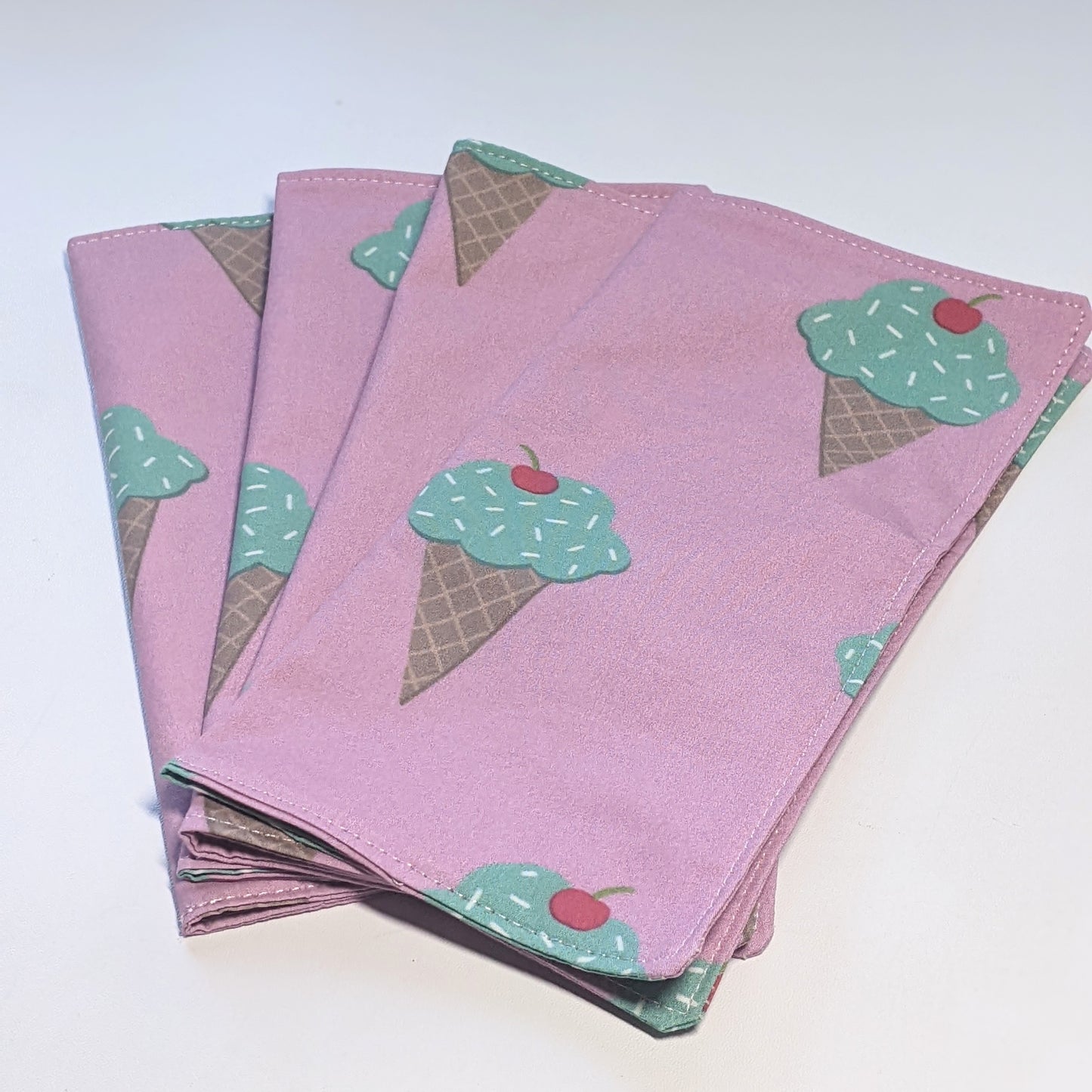 Cloth napkins: mint chip