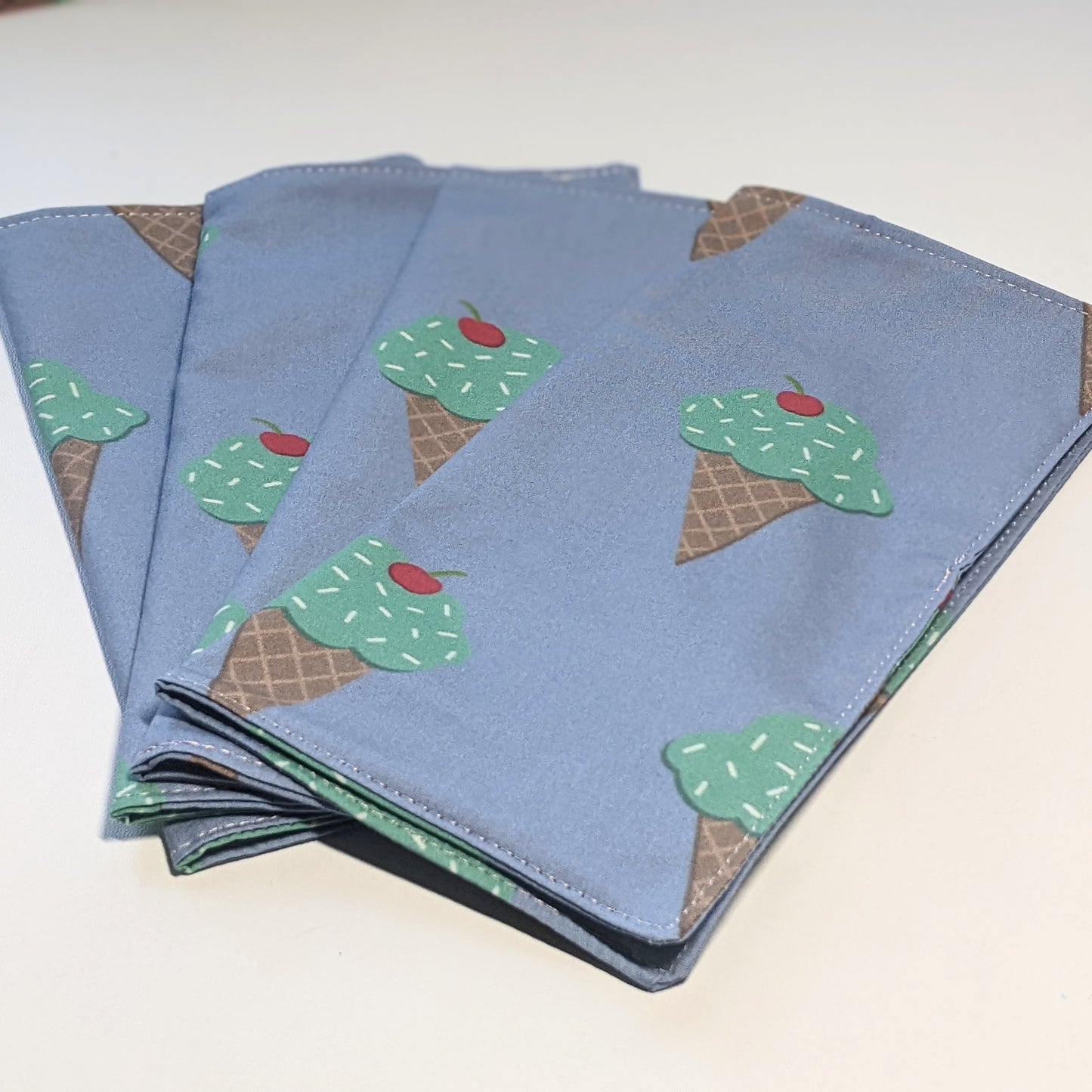Cloth napkins: blueberry