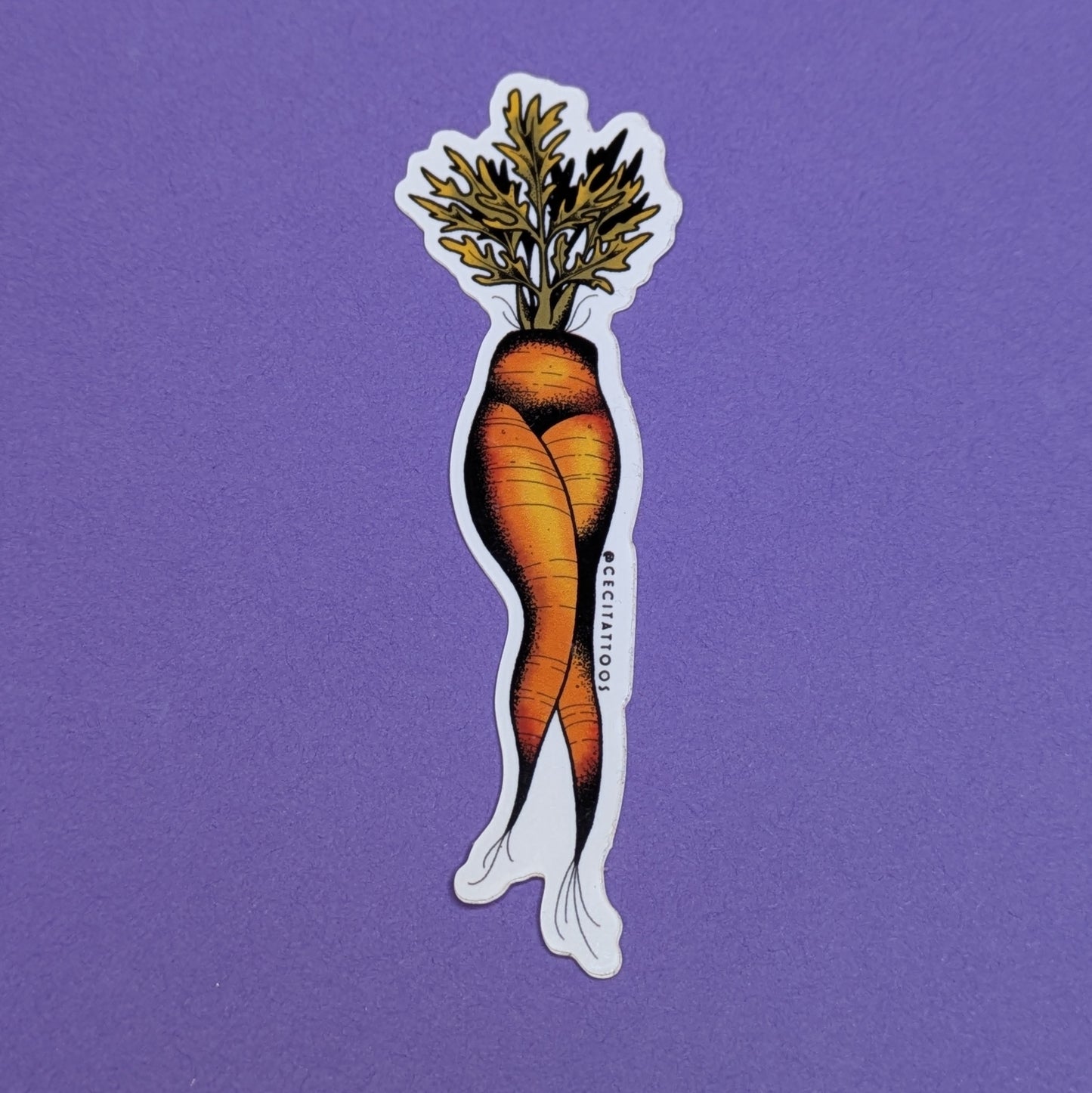 Sexy Carrots vinyl sticker