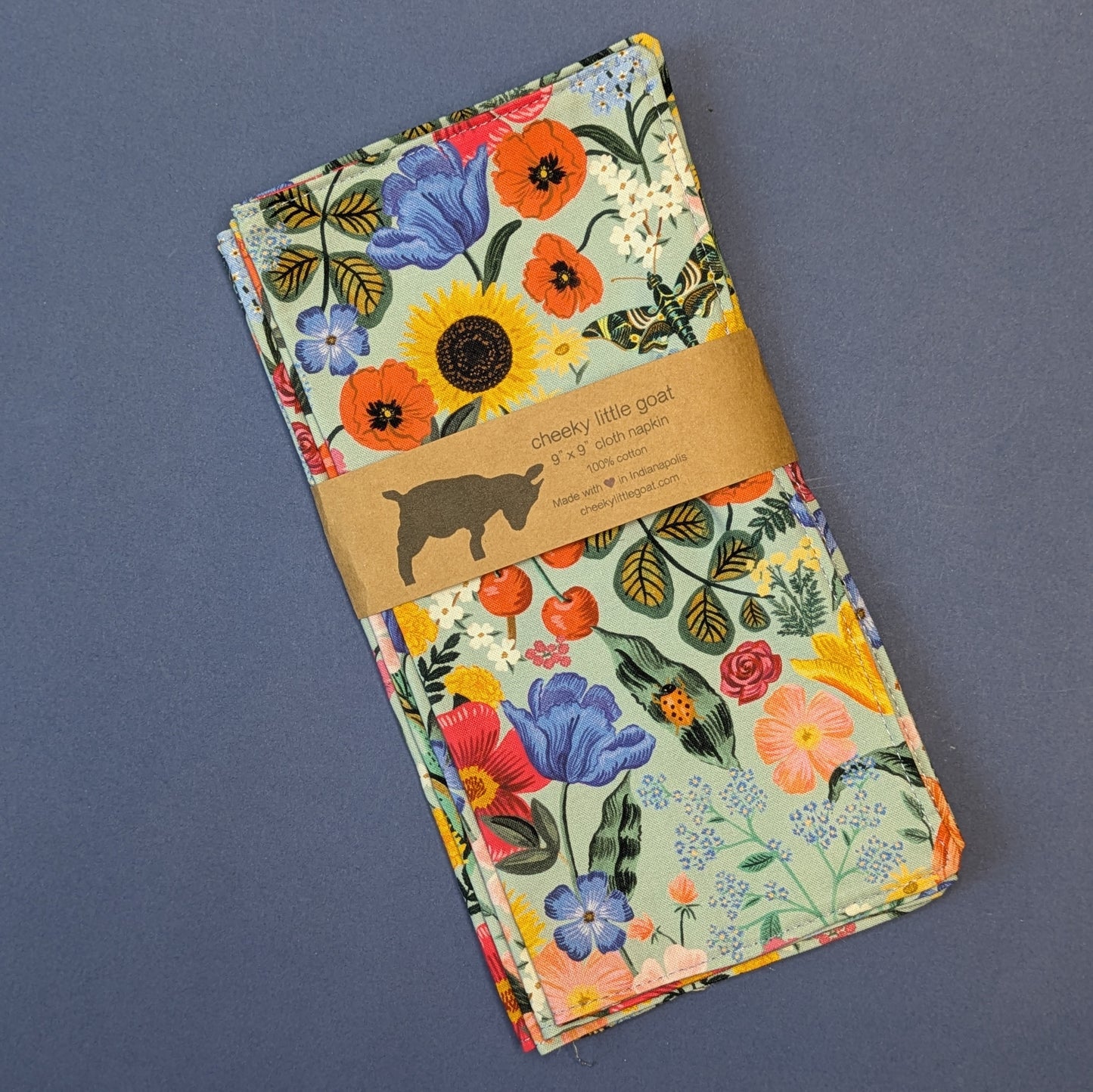Cloth napkins: flower garden
