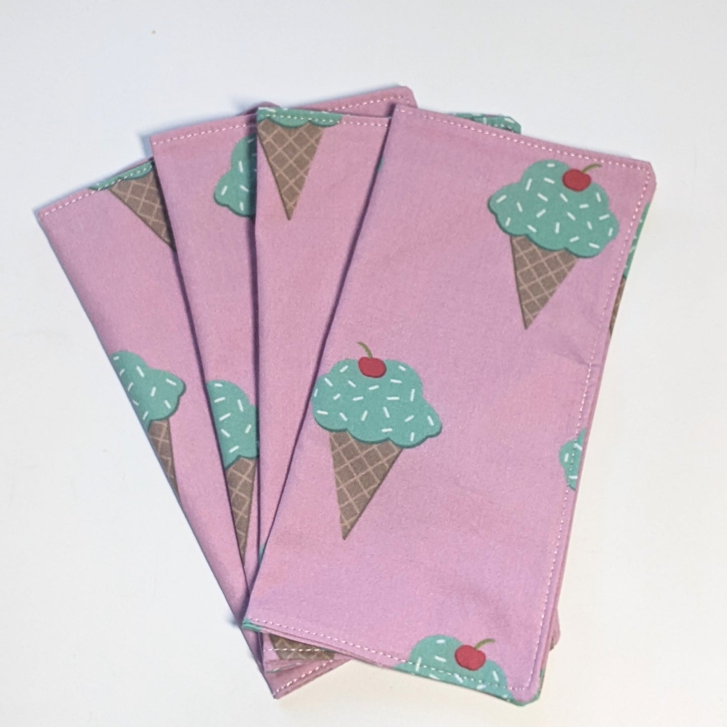 Cloth napkins: mint chip