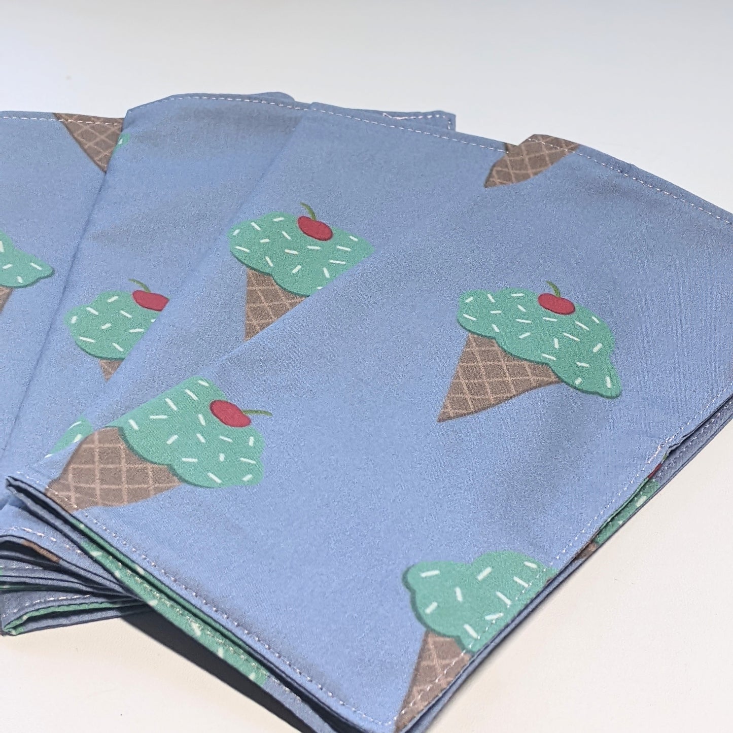 Cloth napkins: blueberry