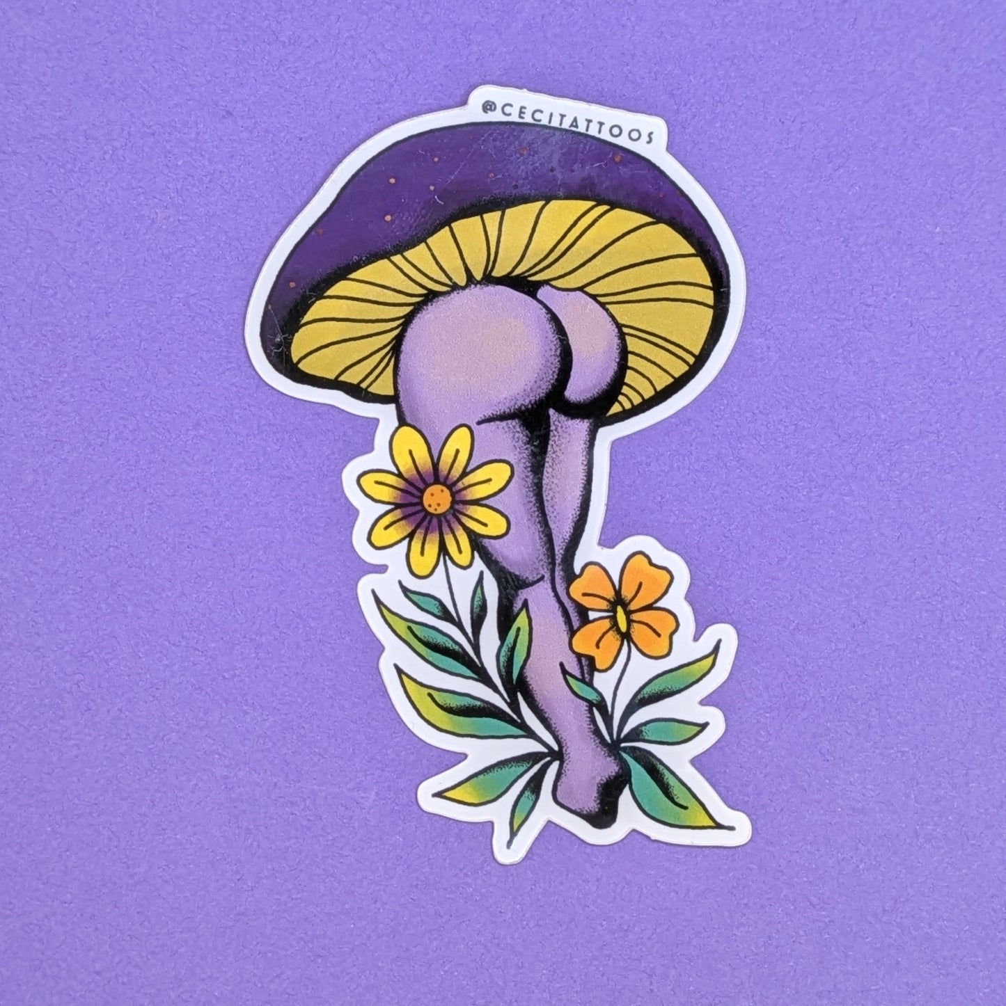 Sexy Shroom vinyl sticker