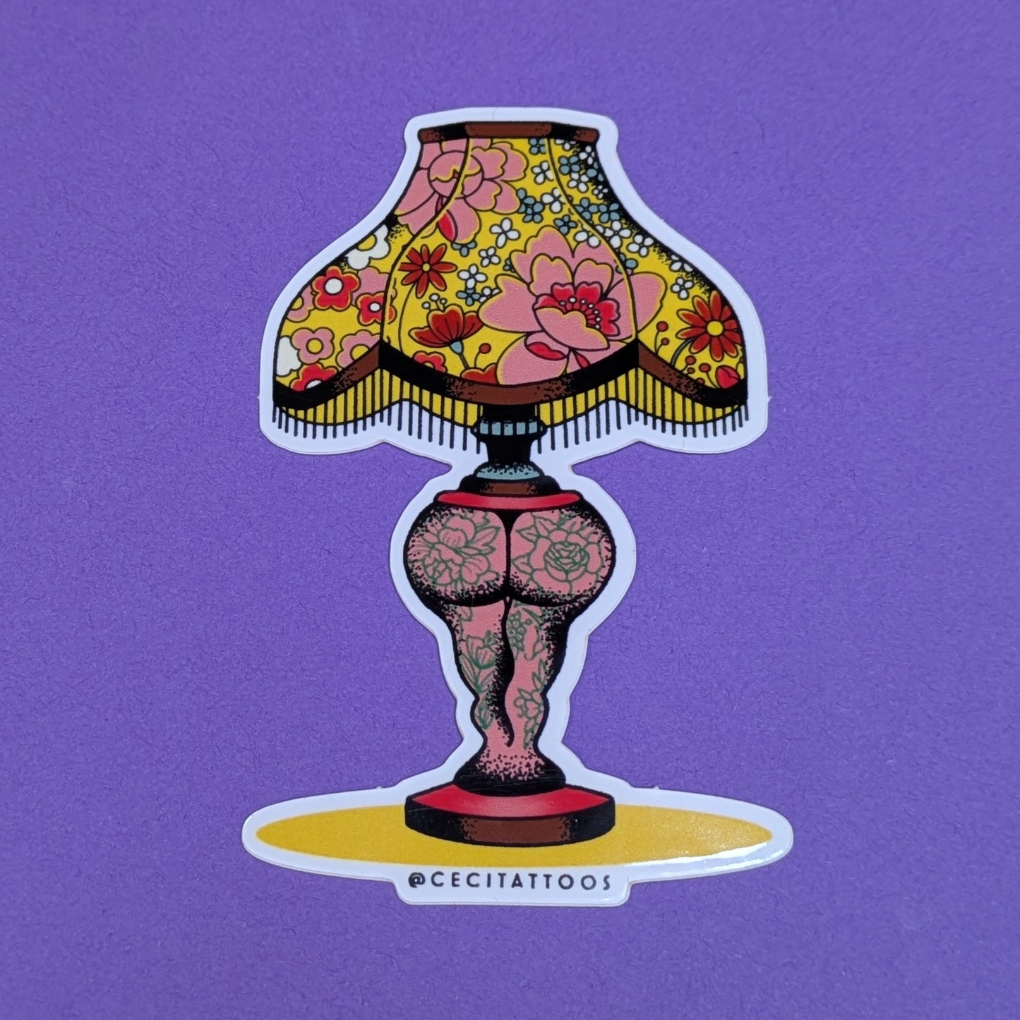 Sexy Vintage Lamp vinyl sticker