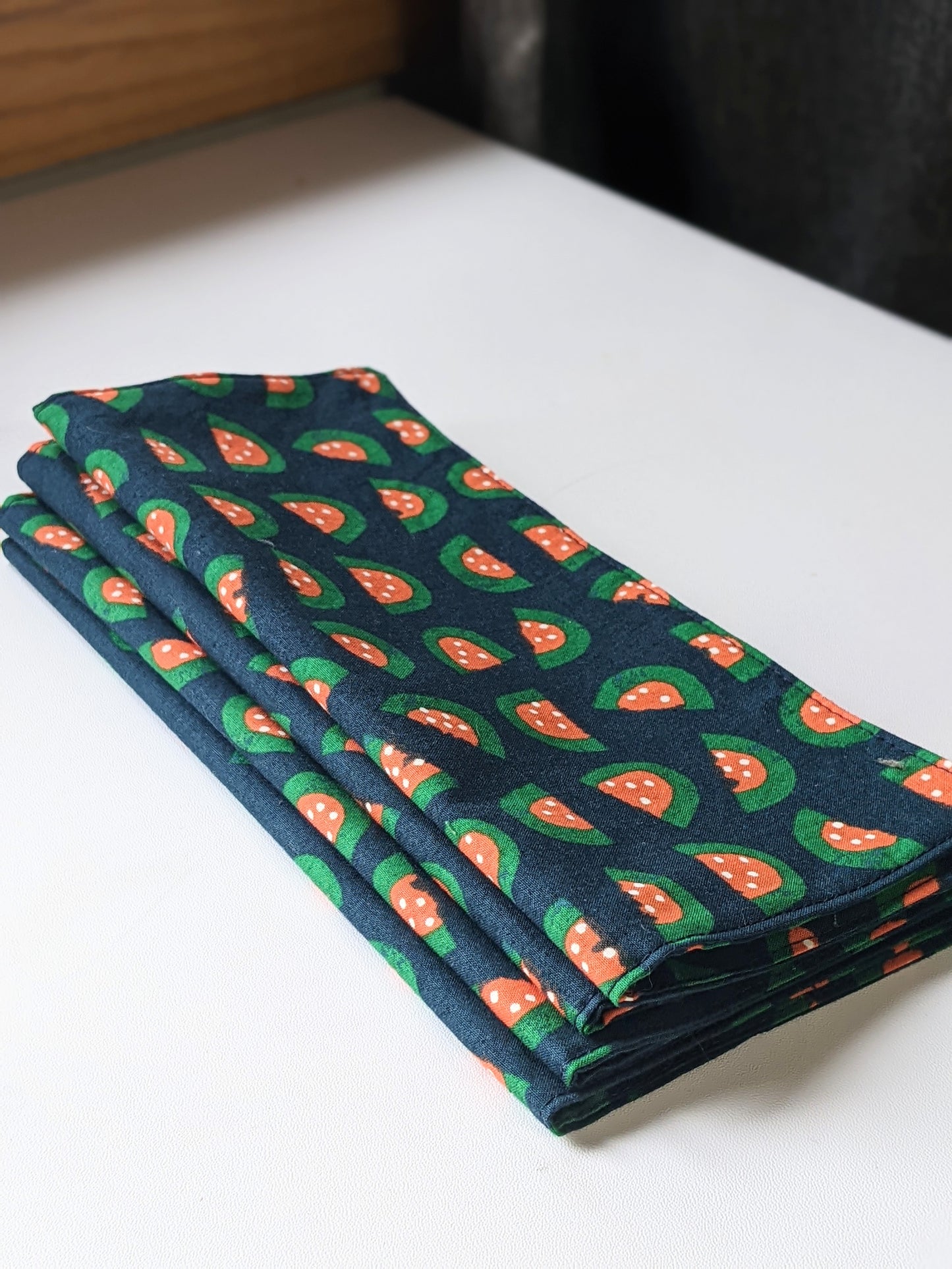 Cloth napkins: watermelon