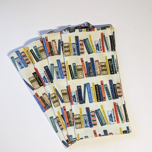 Cloth napkins: book nook