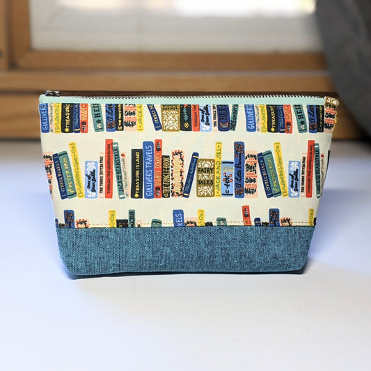 Book Nook Medium Makeup Bag