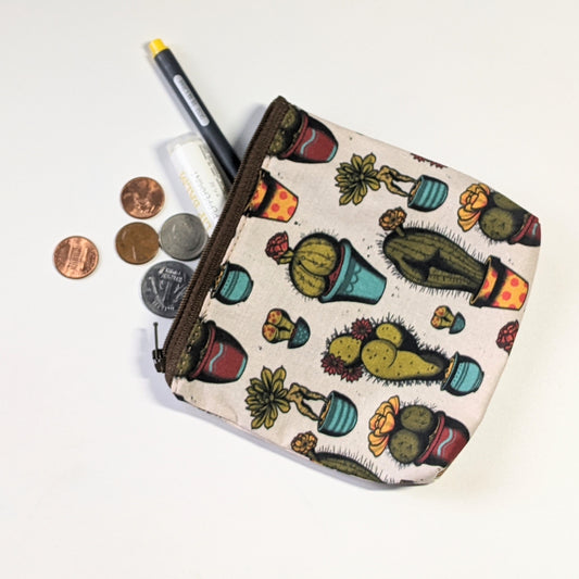 Cactus Booties Coin Purse