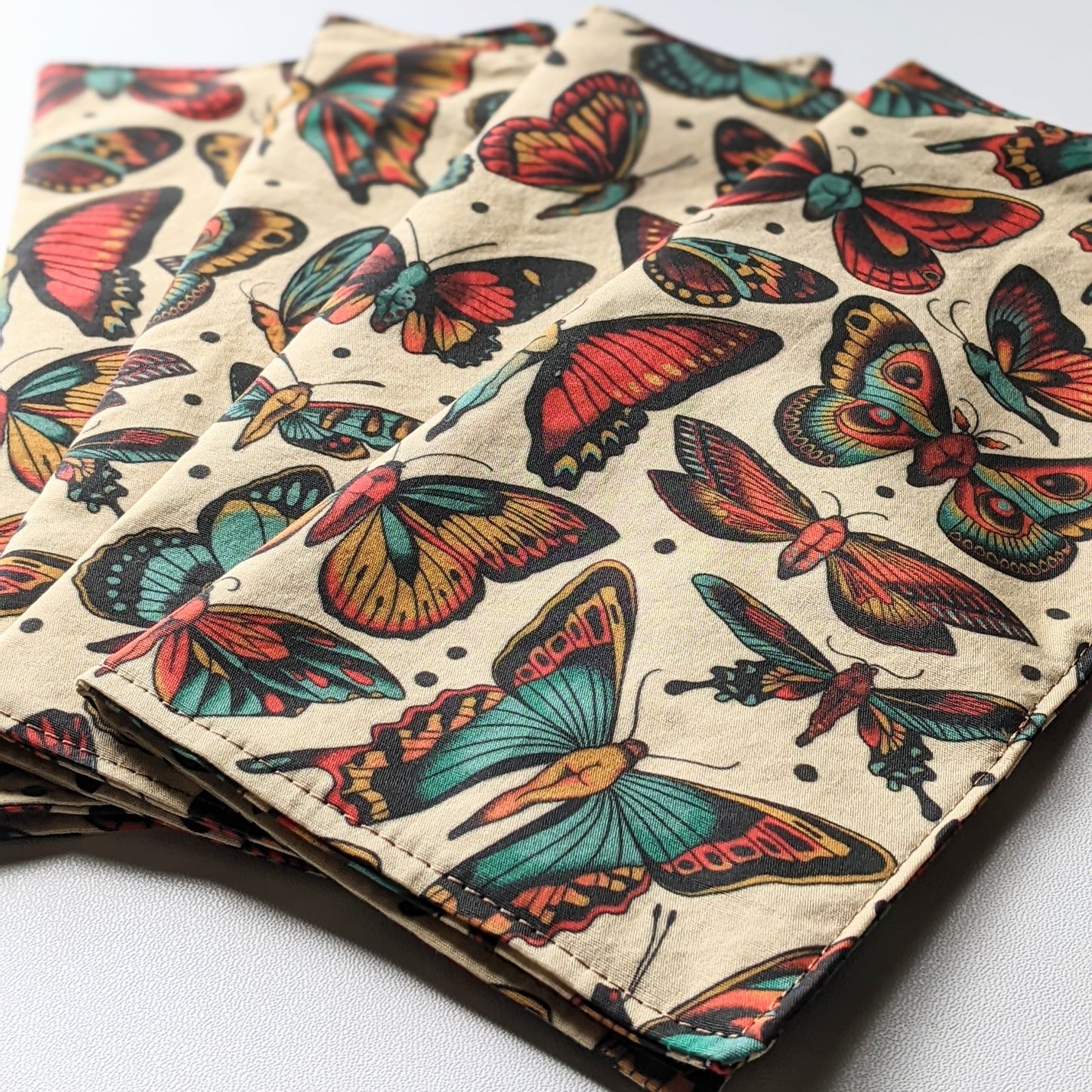 Cloth napkins: BUTT-erflies