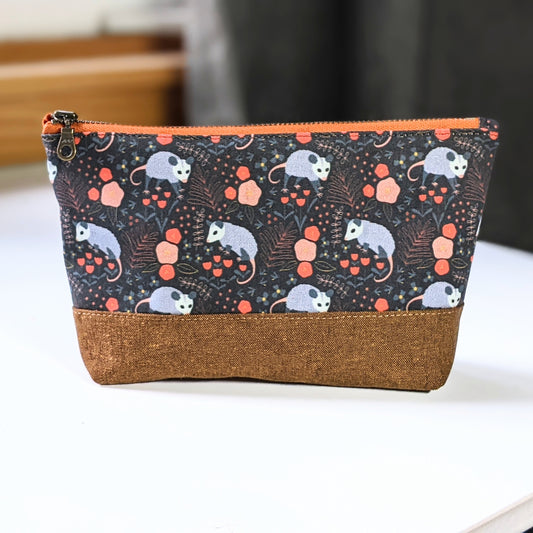 Pretty Possums Medium Makeup Bag