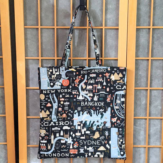 Library Tote: Around the World