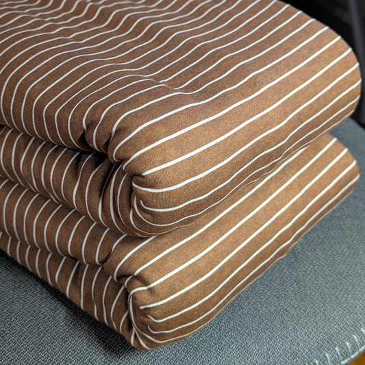 Morgan Blanket: camel stripe