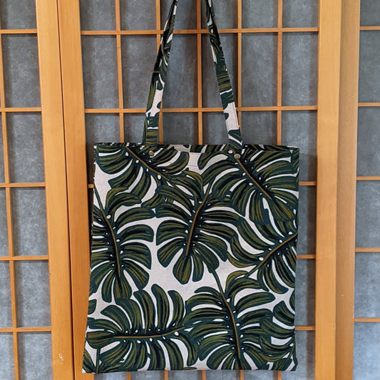 Library Tote: Monstera