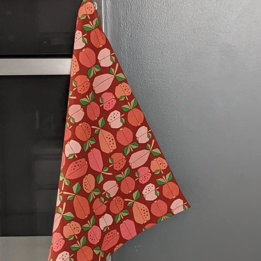 Tea towel: Vintage Fruit Red