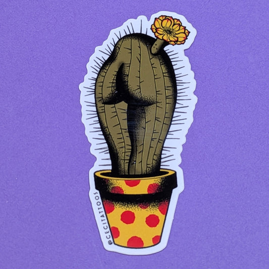 Sexy Cact-ass vinyl sticker