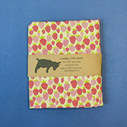 Tea Towel: strawberry babes