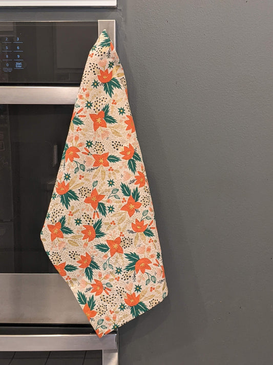 Tea towel: Poinsettia