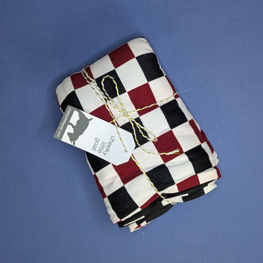 Mini Indy: black and burgundy