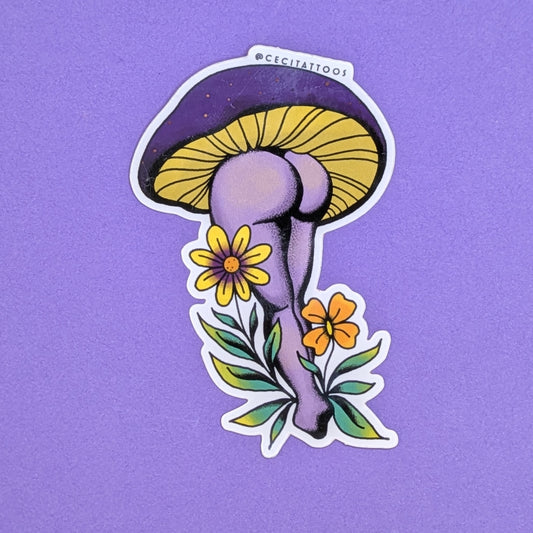 Sexy Shroom vinyl sticker