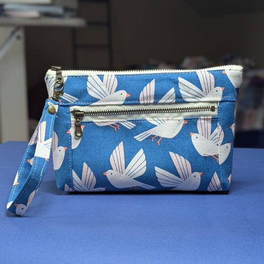 Devon Wristlet: Doves in Flight