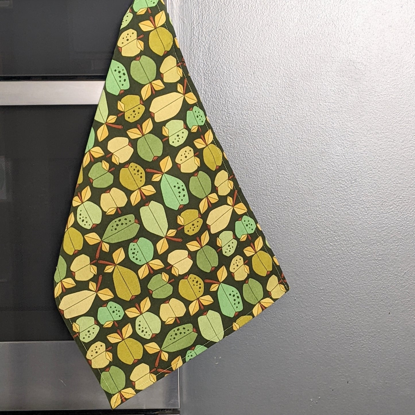 Tea towel: Vintage Fruit Green