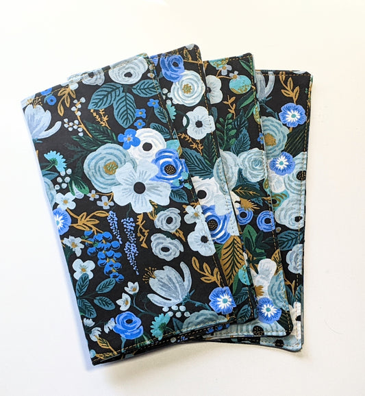 Cloth napkins: blue floral