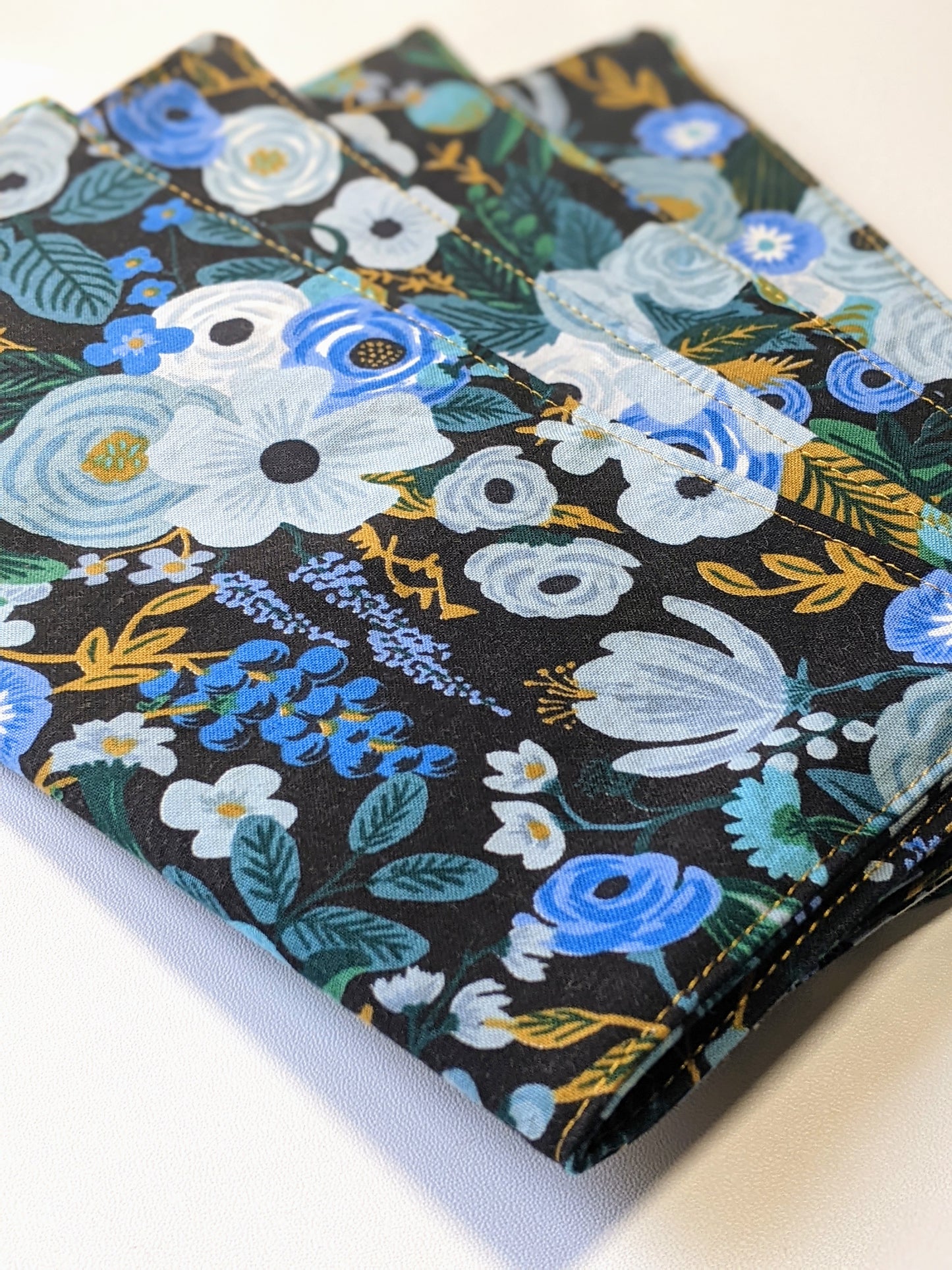 Cloth napkins: blue floral